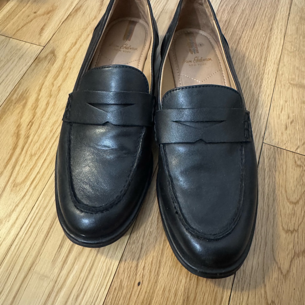 Black Leather Loafers